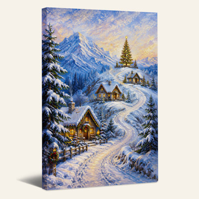 Art mural sur toile, Snowy Mountain