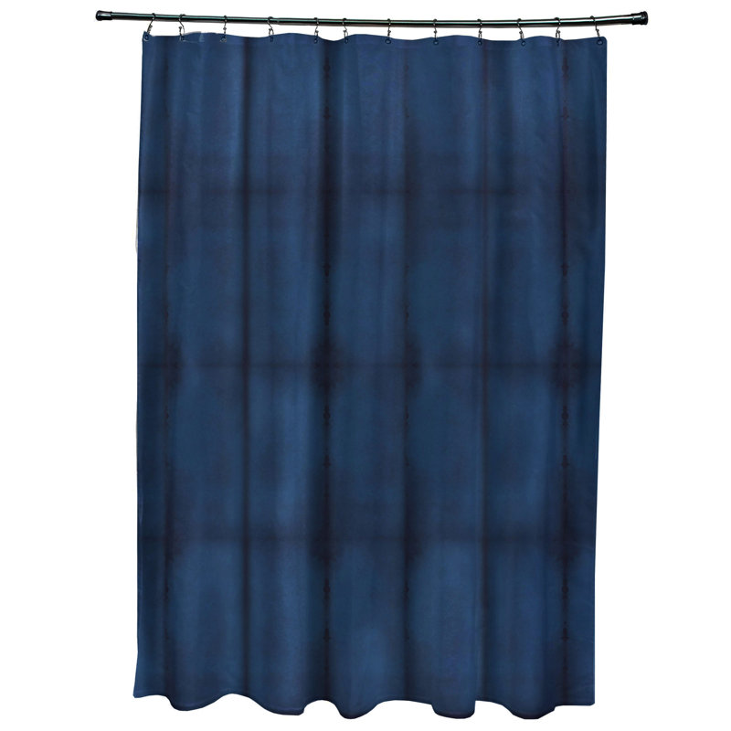 Rideau de douche simple piscine, Bleu marine