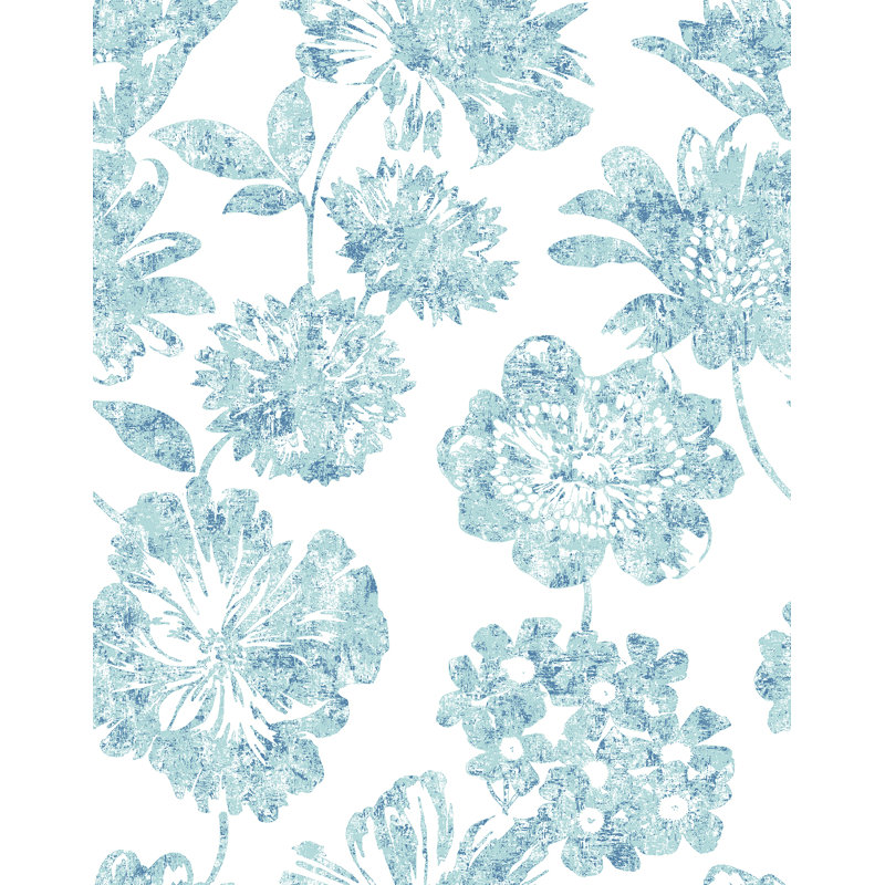 Rouleau de papier peint L 33 pi x l 20,5 po Goodland, Bleu