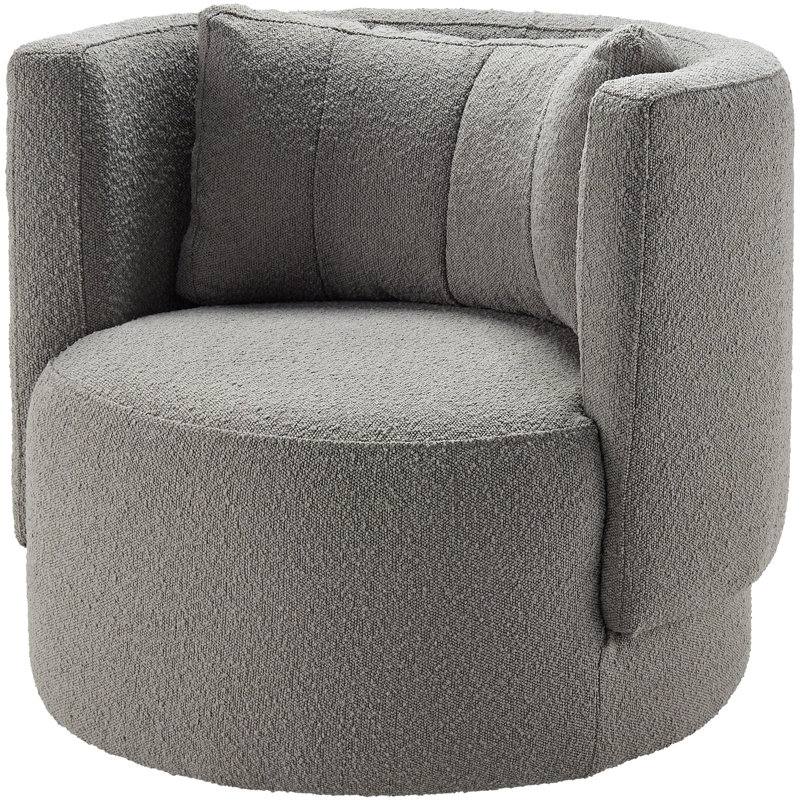 Fauteuil demi-tonneau de 35,44 po de large Jorene