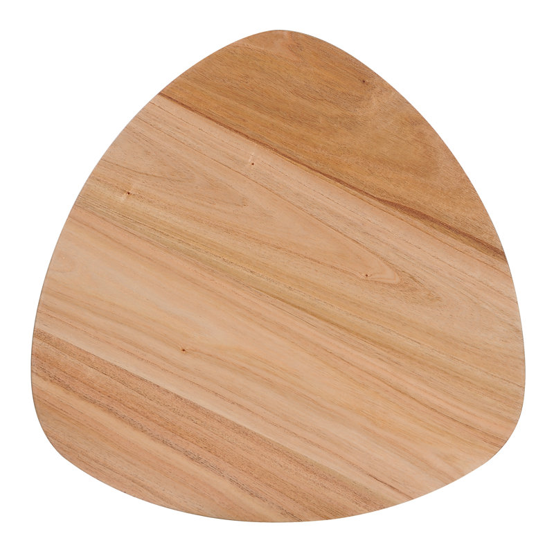 Luqman Solid Wood Top End Table, Natural