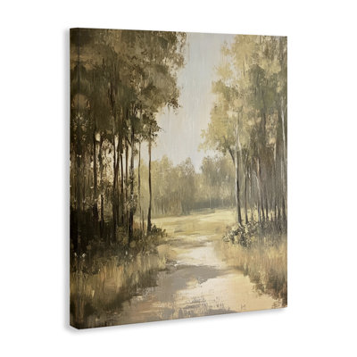 To The Woods Pathway Canvas, design by Petal Prints Design