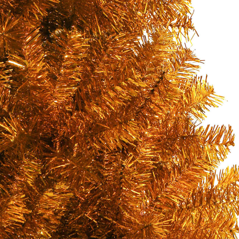 vidaXL Christmas Tree with 150 LEDs with Stand Gold PET, 3.94 ft