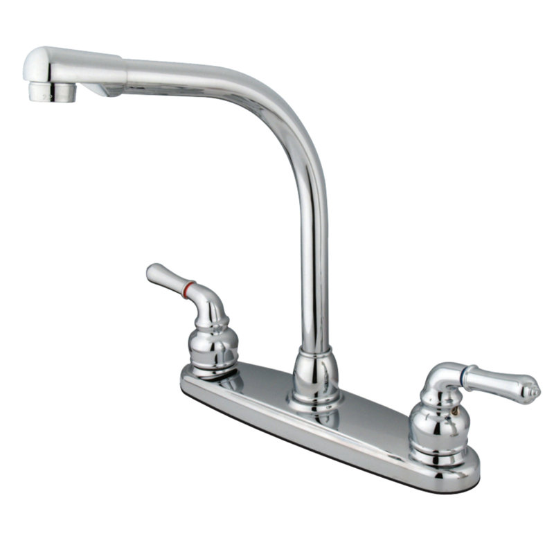 Kingston Brass Magellan Two-Handle 2-Hole 8" Centerset Kitchen Faucet