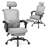 Hermann High Back Ergonomic Computer Chair 3D Adjustable Lumbar Support Comfy Breathable Reclining Mesh Hermann 3D Agjustable Headrest With Footrest Upgraded Linkage Armrest-1848070037