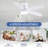 Flush Mount Ceiling Fan With Led Lights And Remote Control-1909110793-1909110794