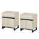 Aadam 2 Piece Modern End Table With 1 Drawer & 1 Storage Cabinet