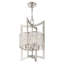 Lustre géométrique unique à 4 lumières avec accents de cristal Belisle-2019611003-2019610997