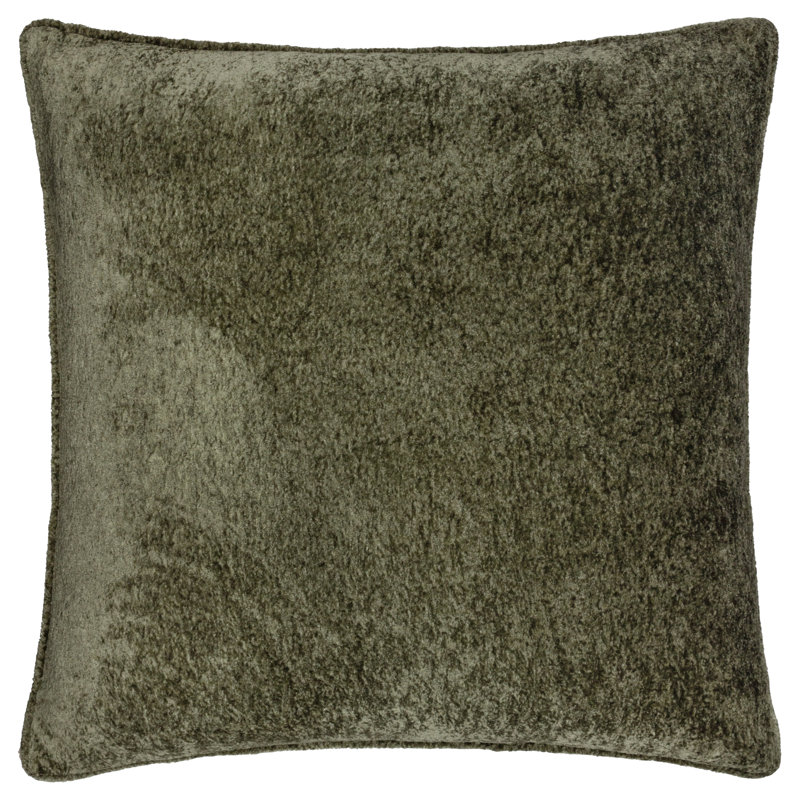 Lustre Square Cushion Cover, Green