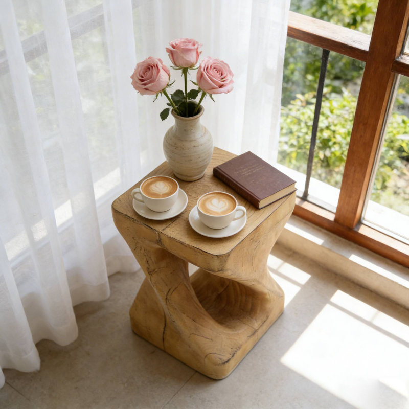 Table d'appoint idéale pour les fournitures de jardinage, Naturel