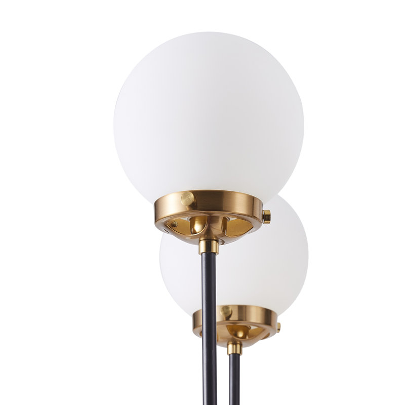 Luminaire suspendu 12 lumières DEL avec accents