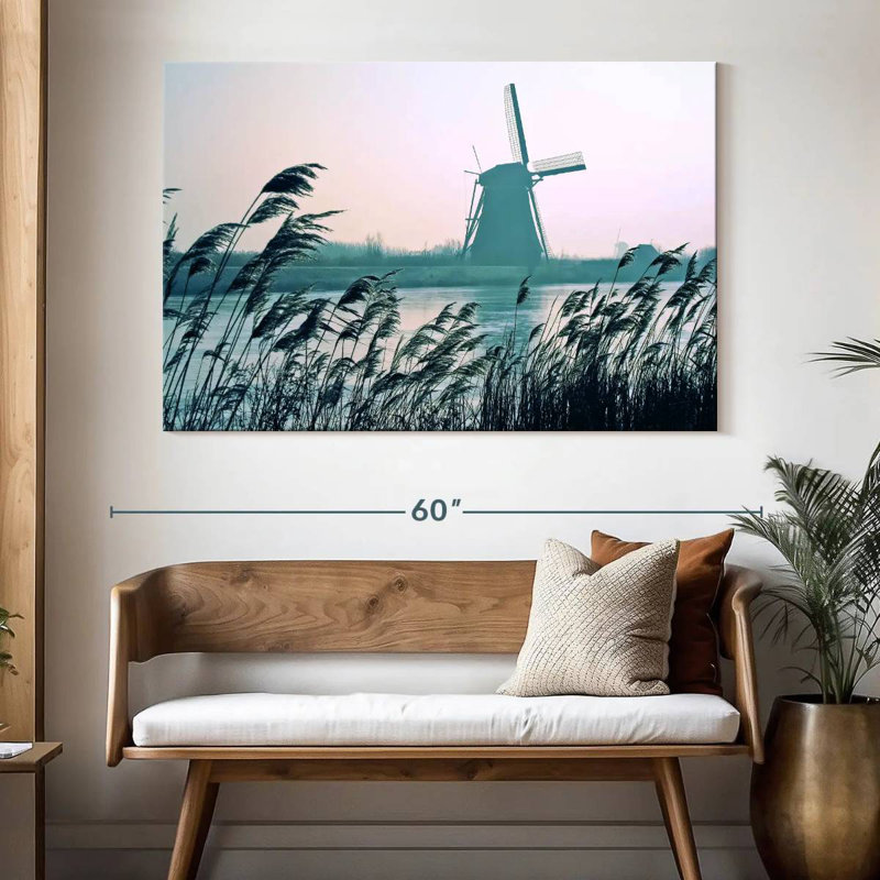Alvord Kinderdijk Dutch Windmill, 34" H x 51" W