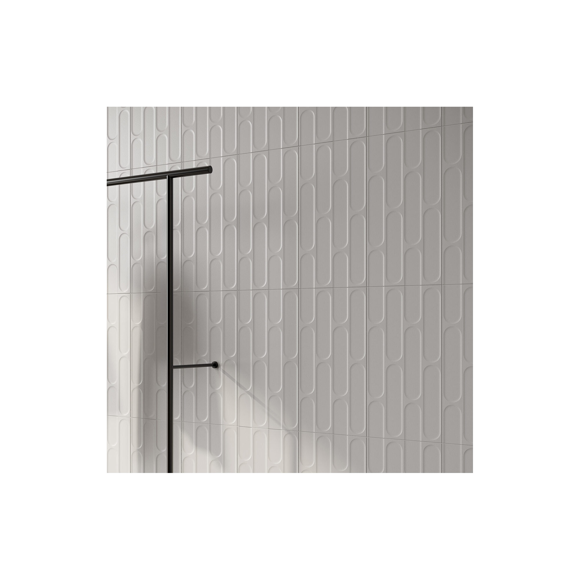 Biscotti  12" x 24" Fishscale 3D Italian Wall Tile, White