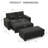 Shavera 59.8" W Velvet Upholstered Sleeper Sofa with Storage Ottoman-2056704756
