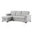 Linen Reversible Sleeper Sectional Sofa with Storage Chaise-623776020-623776021