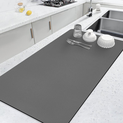 Très grand tapis de séchage pour comptoir de cuisine 31,5 po x 17 po