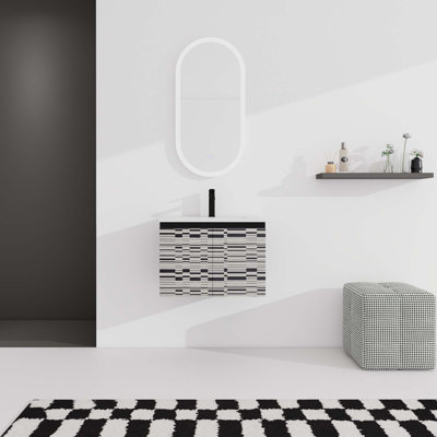 Meuble-lavabo flottant mural