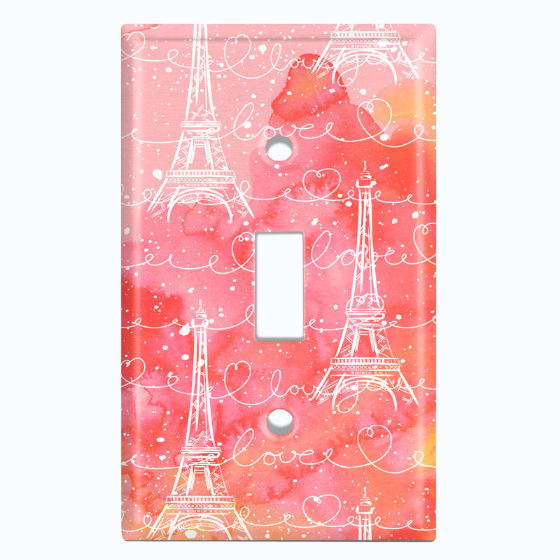 Patterned 1 - Gang Toggle Light Switch Standard Wall Plate