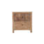 Table de chevet 2 tiroirs en bois d'acacia massif