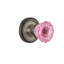 Classic Rosette with Crystal Pink Door Knob-1066874541-1066874539