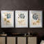 FLORAL Series LXI - Impression encadrée sur mesure de qualité supérieure - 3 pièces-2094553793-2094553822
