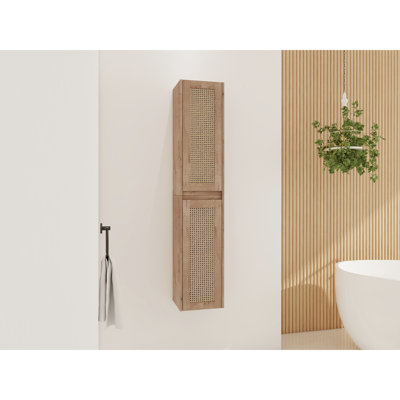 Armoire de salle de bain de 29,32 po de hauteur, fermeture en douceur, fixation murale, côté large de 9,96 po, aspect moderne