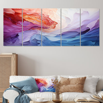 Ensemble d'art mural coloré 5 pièces