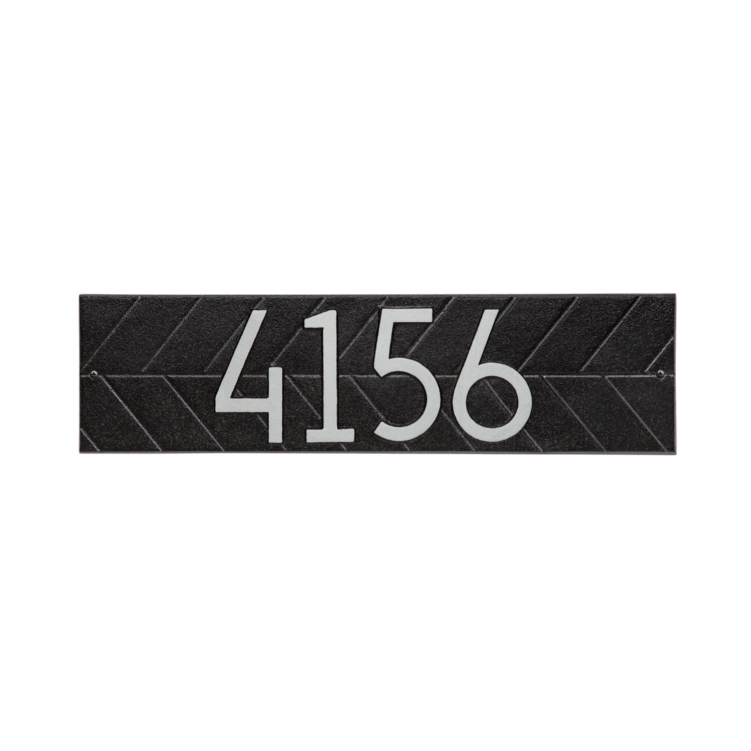 Mid-Century Modern Wall Plaque, Black/Silver, Yes