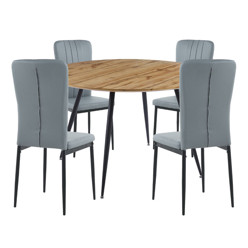 Mose 4 - Person Dining Set, 75cm H x 120cm L x 120cm W