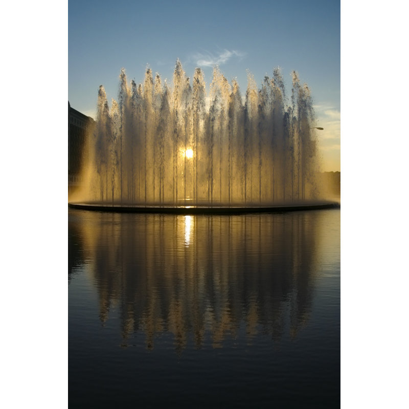 Kansas City Fountain by Youngvet - Wrapped Canvas Print, 30cm H x 20cm W x 3.8cm D