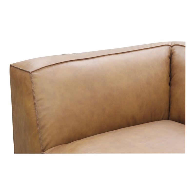 Form Modular Sectional, Tan Genuine Leather