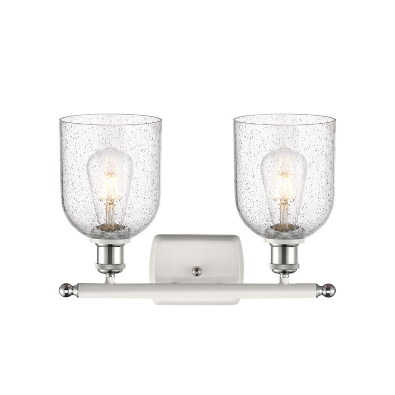 Allysson 2 - Light Dimmable Vanity Light, White Polished Chrome, Seedy