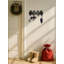 Porte-clés en métal noir - porte-clés mural, porte d'entrée - métal - 1 pièce - porte-clés - noir - ensemble de fixation murale avec porte-clés