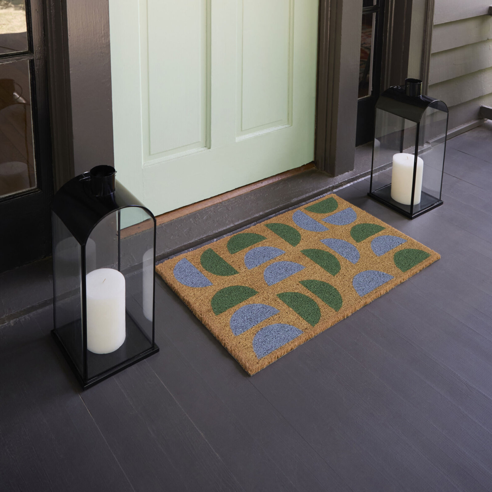Retro Modern Geometric Non-Slip Doormat