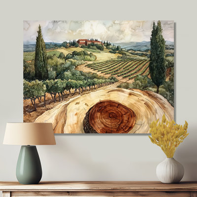 Winn - Art mural de vignoble pour le salon