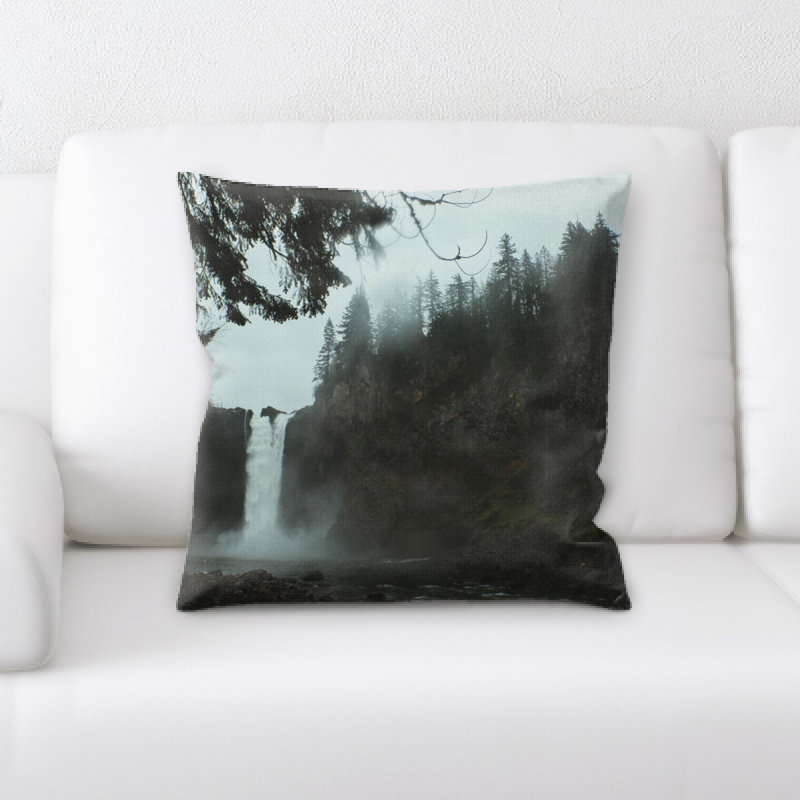 Waterfall Microsuede Reversible Throw Pillow