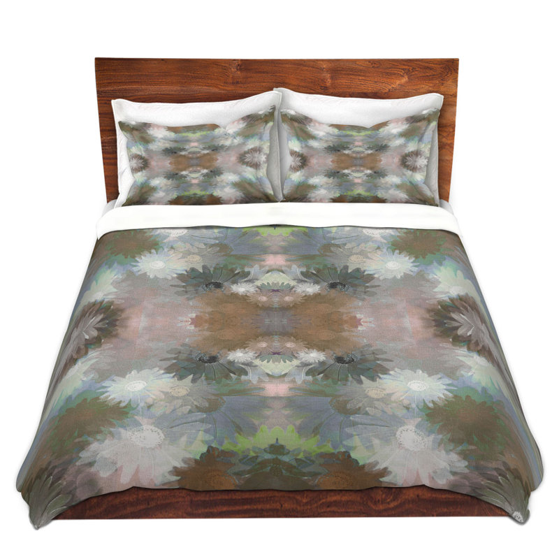  Housses de couette en microfibre Pam Amos Daisy Blush Autumn, Grand