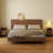 Narrow Solid Wood Nightstand with 2 Drawers-285118320-283522417