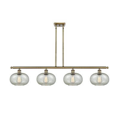Luminaire suspendu pour îlot de cuisine 4 lumières linéaires Roseann