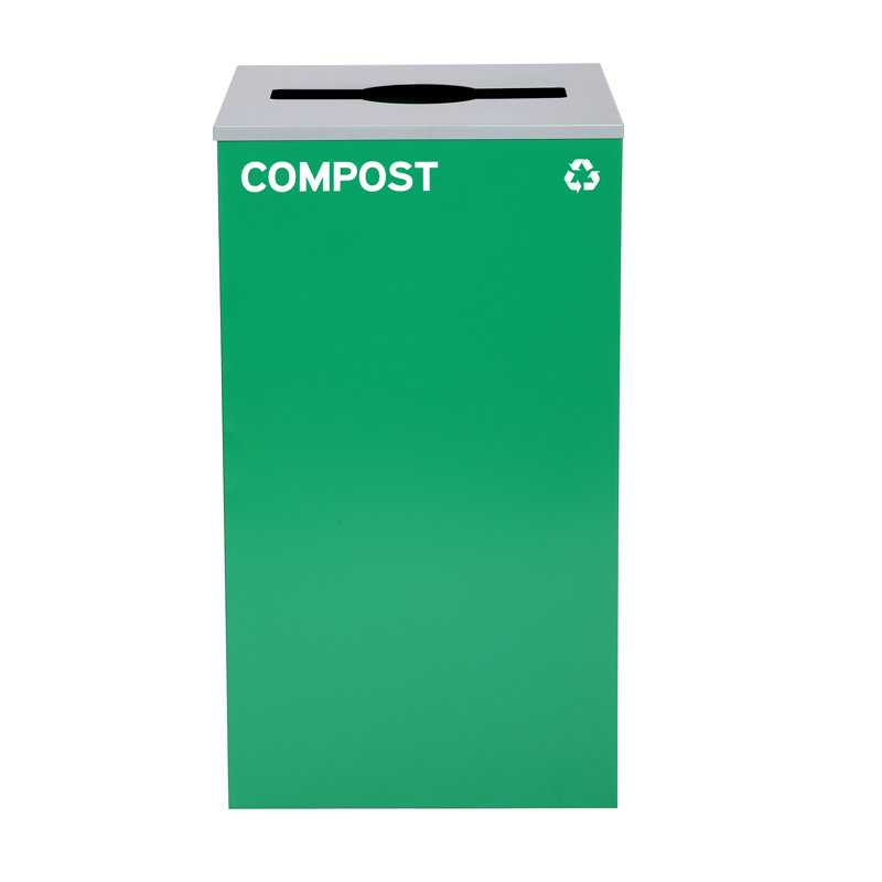 29 Gallon Steel Compost Bin with Mixed Opening Lid