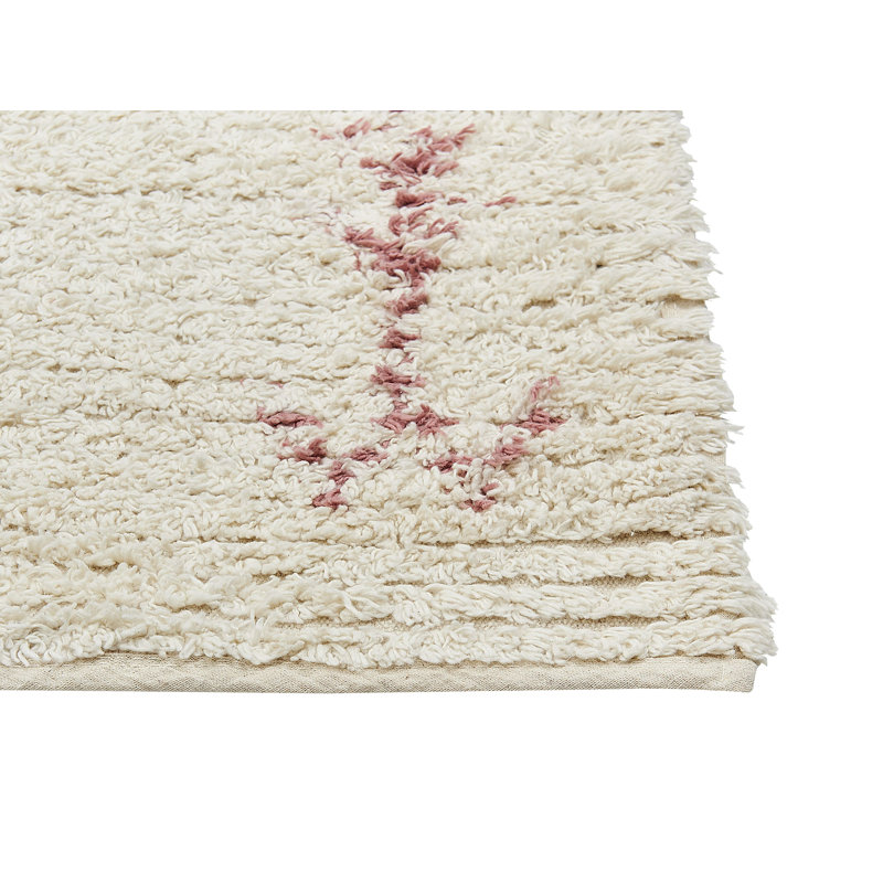 Lobdell Geometric Cotton Hand Woven Area Rug, Rectangle 140 x 200cm
