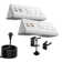 Power charging station with 3 AC and 4 USB ports one pack of 2pcs white