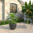 Owasso Tapered Round Pot Planter in Handmade MGO Clay Fiberstone - Indoor and Outdoor Use with Drain for Patio, Garden, Backyard, and Modern Home-1350687577-1350687582