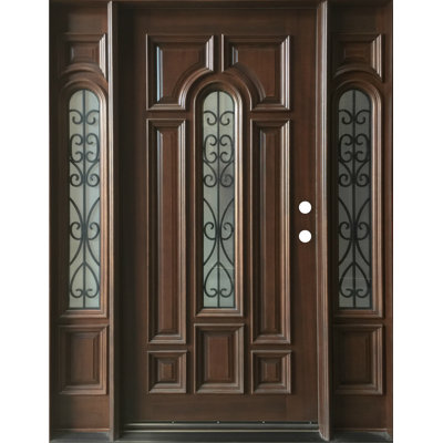Portes d'entrée en bois pré-suspendues