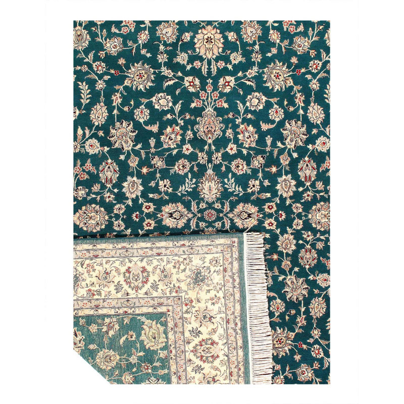 Floral Area Rug in Green