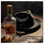 «Notoriart» Whisky and Vintage Hat Ii Gallery Bar Art