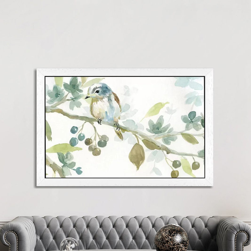 Beginning Of Spring II by Carol Robinson - Painting on Canvas, 101.6 cm H x 66.04 cm W, White Framed