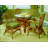 Sanders 4 - Person Pedestal Dining Set-471168450