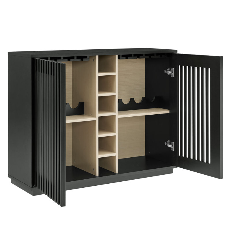 Armoire à boissons Mid-Century, Noir