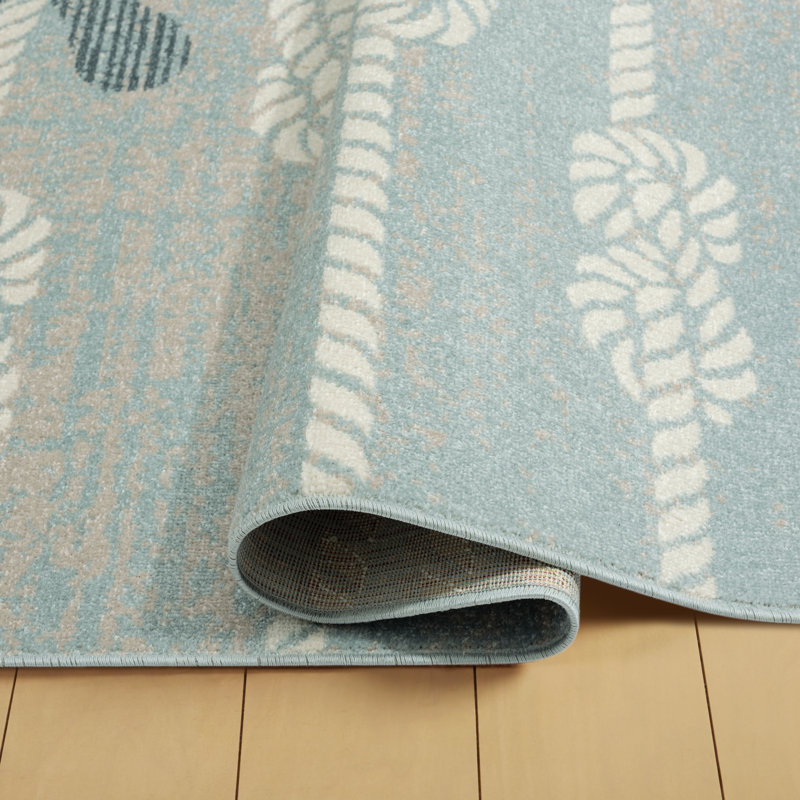 Tapis bleu Anchor, Rectangle 7 pi 10 po x 10 pi 2 po